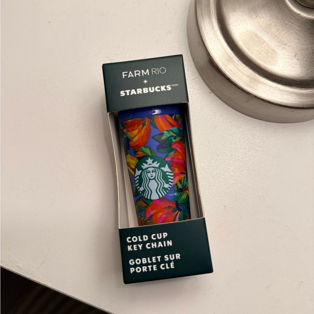 Farm Rio x Starbucks Cold Cup Keychain